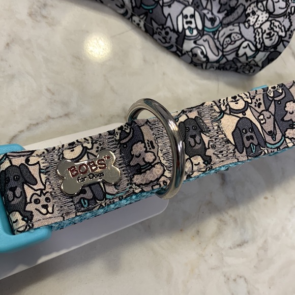 NWT Set Bobs Skechers Woof Party Harness Bandana Collar *BENEFITS ANIMALS* - Picture 4 of 11